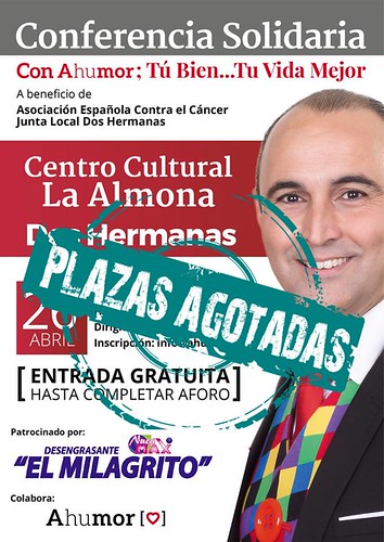 Conferencia Solidaria Ahumor a beneficio de la AECC