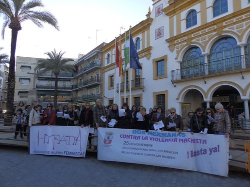 Concentración contra la violencia de género del mes de marzo