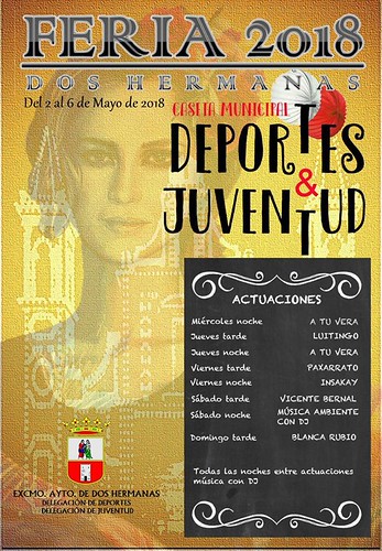 Cartel de la Caseta de Juventud y Deporte