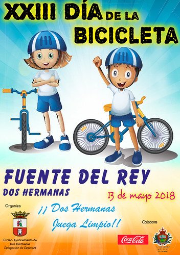 Cartel Día de la Bicicleta en Fuente del Rey