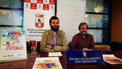 Presentación del Holi Cololours Dos Hermanas Juan Pedro Rodríguez y Francisco Toscano Rodero