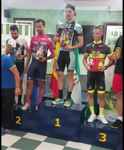 El ciclista Chito Hernández en la II Ciclo Deportiva de Pilas