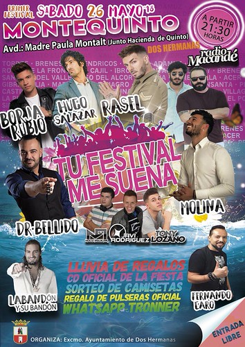 Cartel del festival musical de Montequinto