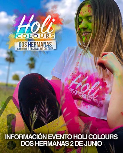 Cartel Holi Colours Dos Hermanas