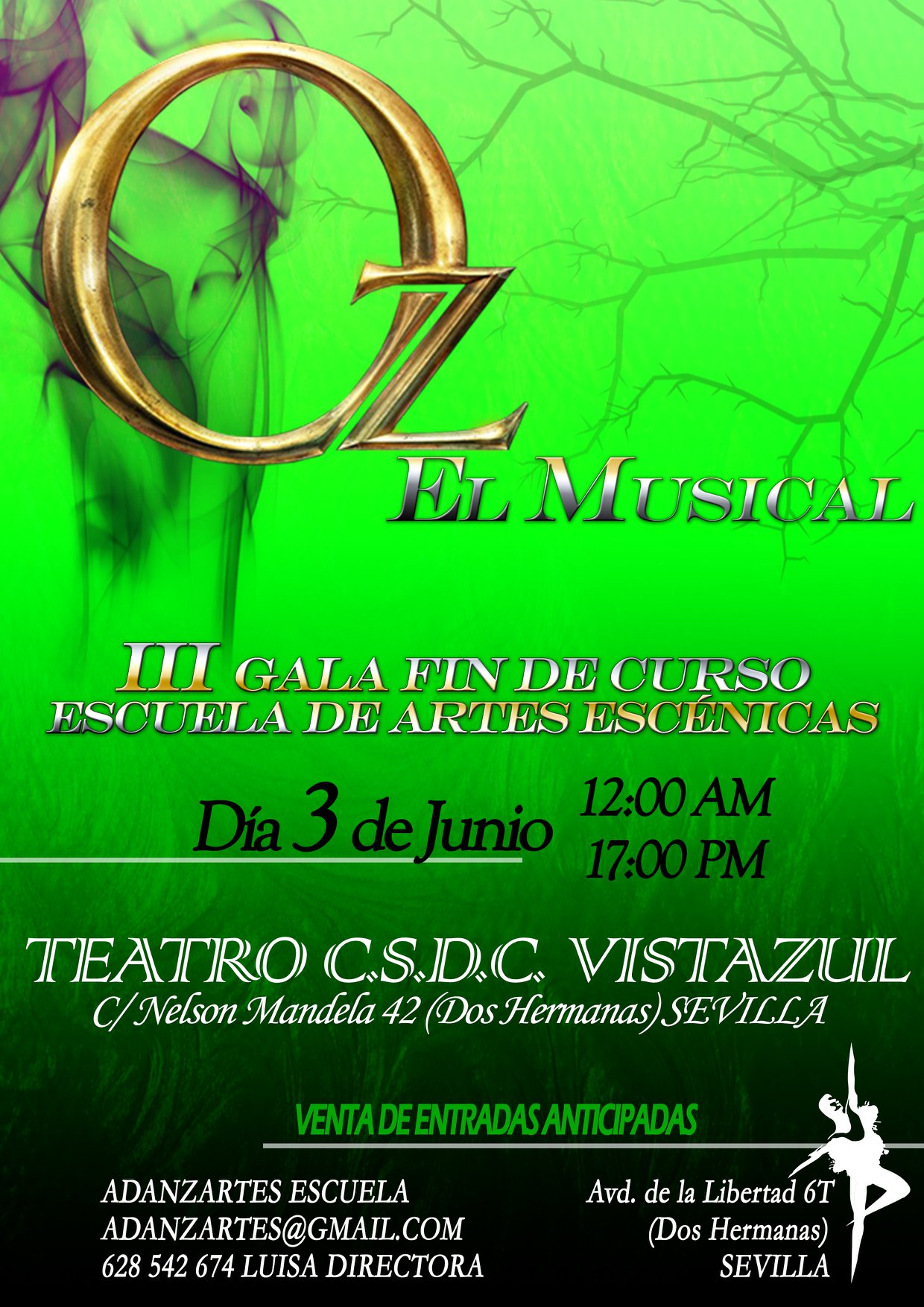 Oz El Musical de Escuela Adanzartes como fin de curso