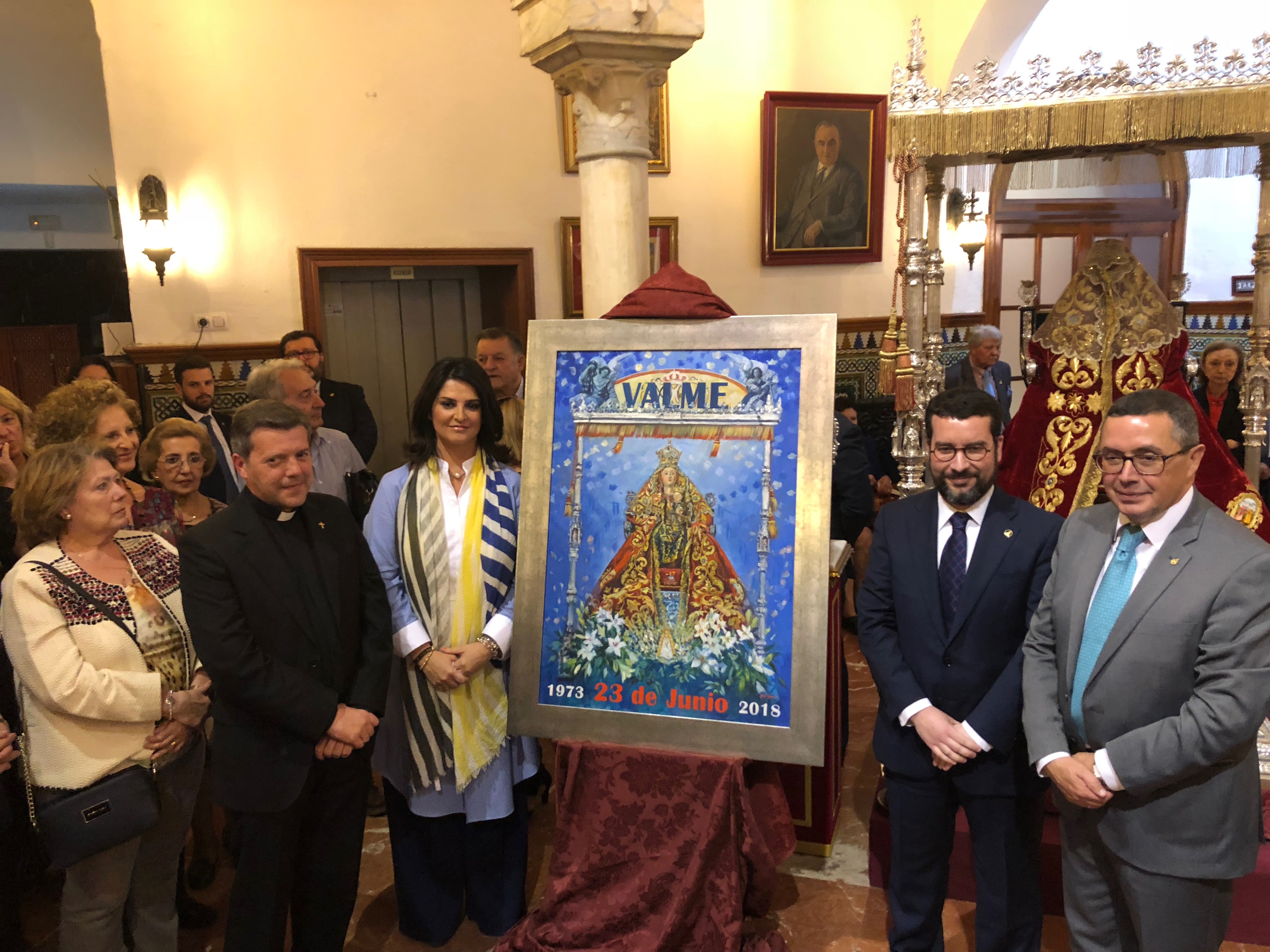 Inauguración de la exposición de Valme en el Círculo Mercantil de Sevilla