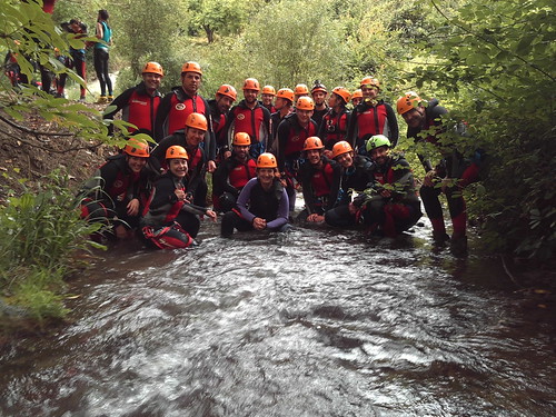 Actividad de barranquismo del programa Deporte en la Naturaleza