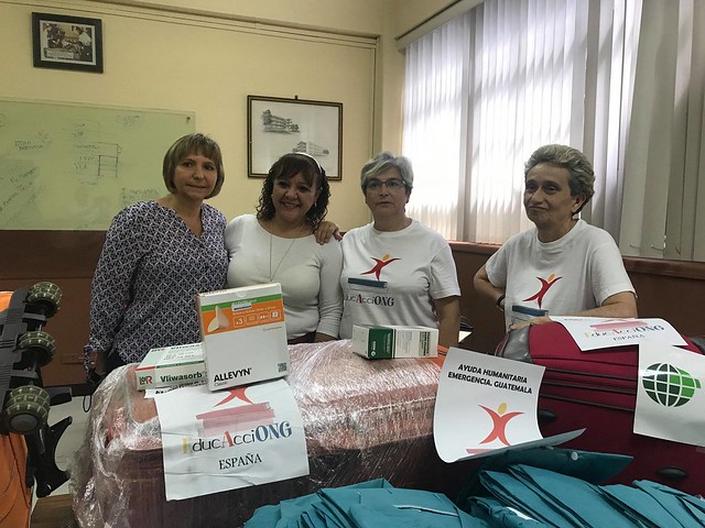 Asociación Educacciong en Guatemala tras el volcán de fuego