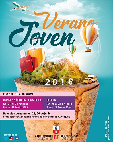 Cartel Verano Joven mayores de 18 años