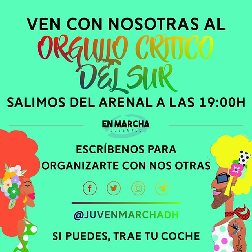 Juventud en marcha participa en el Orgullo Crítico del Sur
