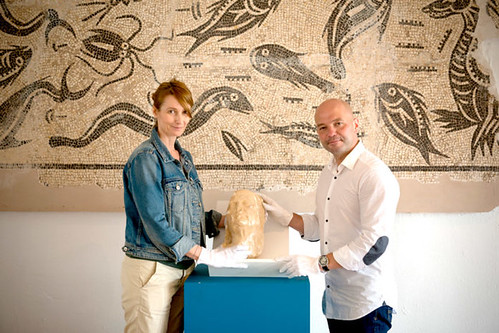 Busto romano encontrado por India Martínez en el Museo Arqueológico