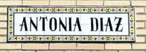 Callejero Histórico. La calle Antonia Díaz.