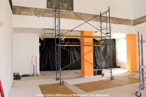 Obras de ampliación en el Centro Cultural Biblioteca de Montequinto